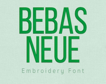 Bebas Neue Embroidery Font | Modern Timeless BX Font | Machine Embroidery Font | Native BX | pes dst exp hus jef vp3 xxx