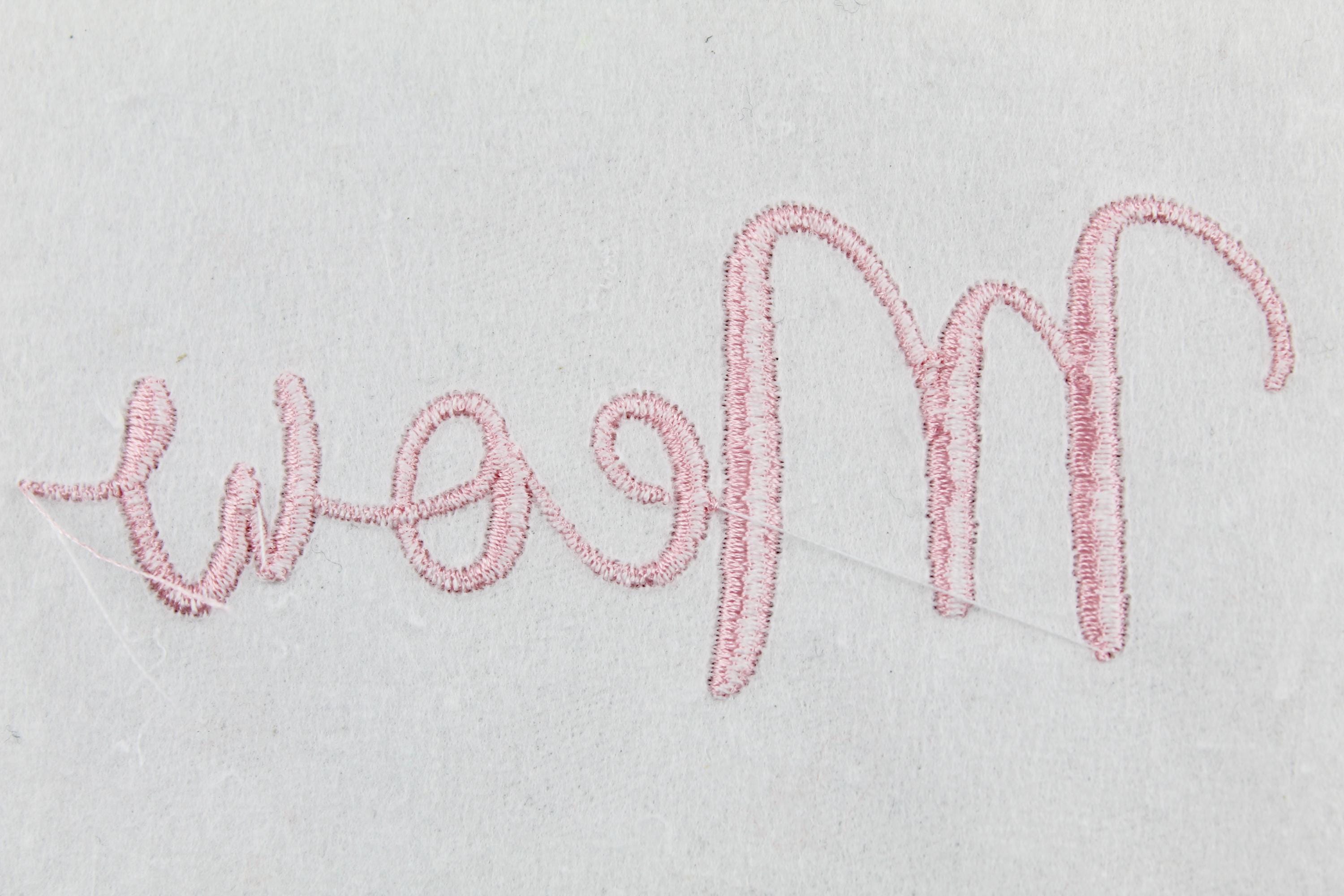 Meow Text Cursive Meow Embroidery Font; Script Cursive Fonts Alphabet; Satin Stitch BX ...