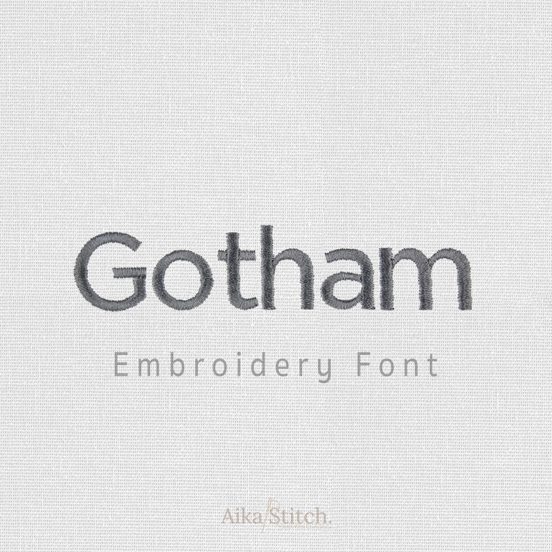 Gotham Embroidery Font; Script Cursive Fonts Alphabet; Satin Stitch BX ...