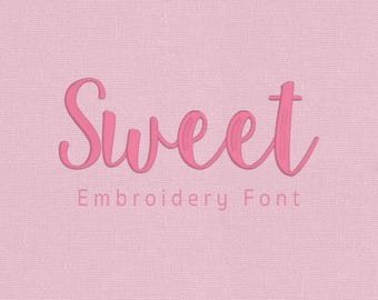 Fuente Sweet Embroidery / Fuente BX de escritura a mano / Fuente de bordado a máquina / BX nativa / pes dst exp hus jef vp3 xxx