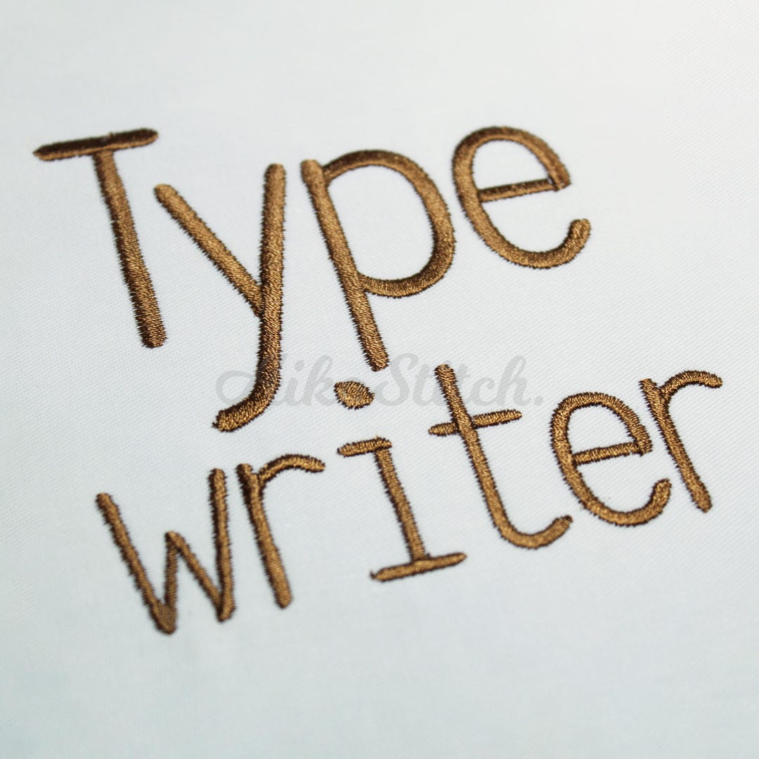Typewriter Embroidery Font; Fancy Fonts Alphabet; Satin Stitch BX ...