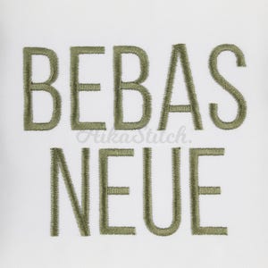 Bebas Neue Modern Sans Serif Embroidery Font, Satin Stitch BX Alphabet Pes, Dst, Vp3, Jef, Exp, Xxx, Hus, Machine Embroidery Digital Font
