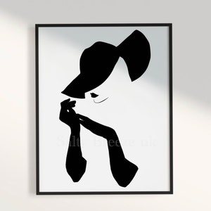Minimalist Vogue designer inspired print, black and white print, glamour print, modern print, vogue poster, fashionable home decor