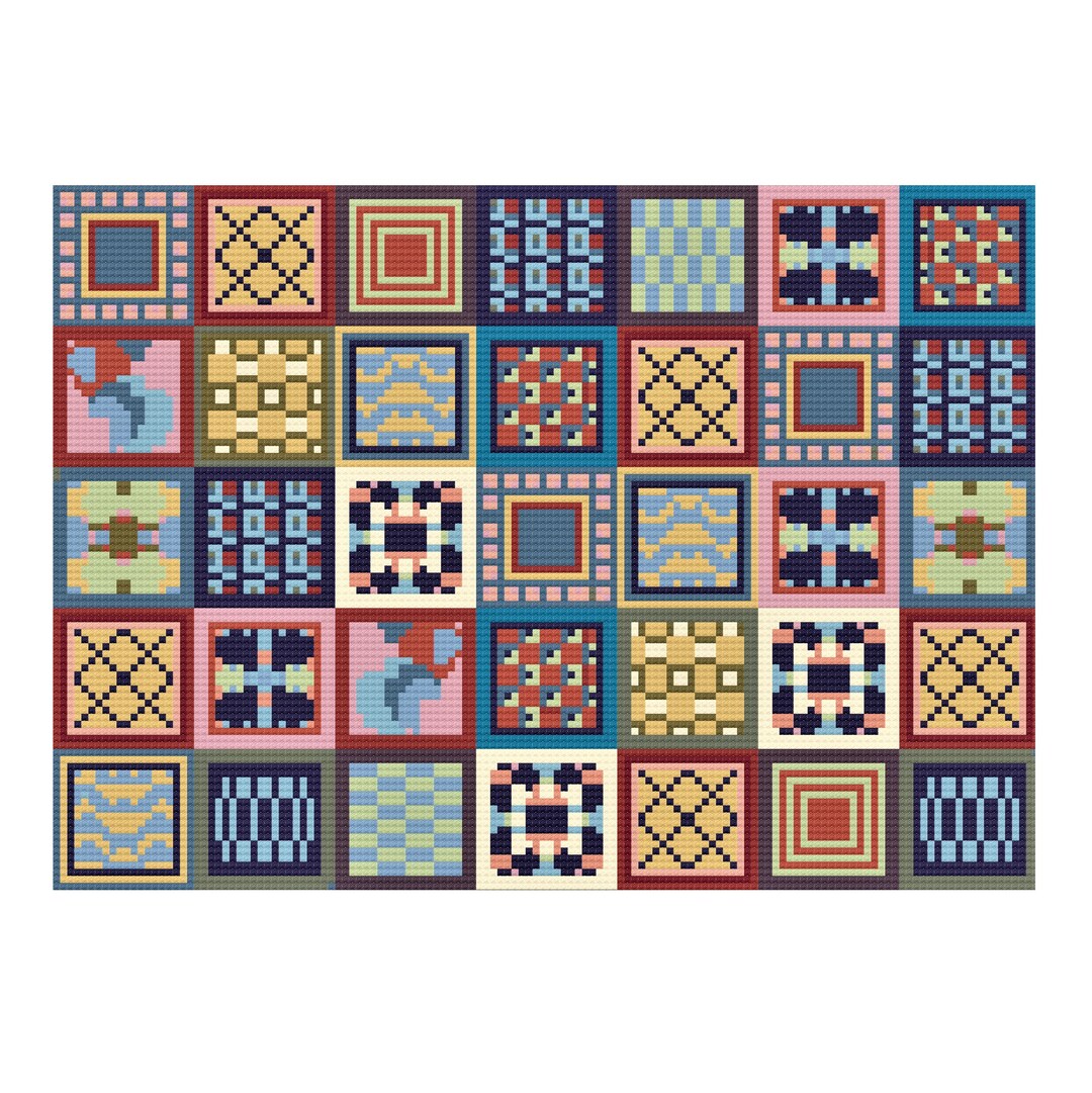 Patchwork Needlepoint Tapestry Kit Etsy UK