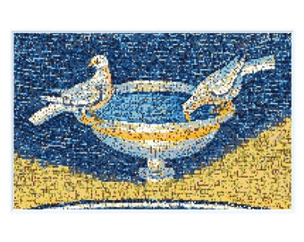 Mosaic Doves Needlepoint Tapestry Kit