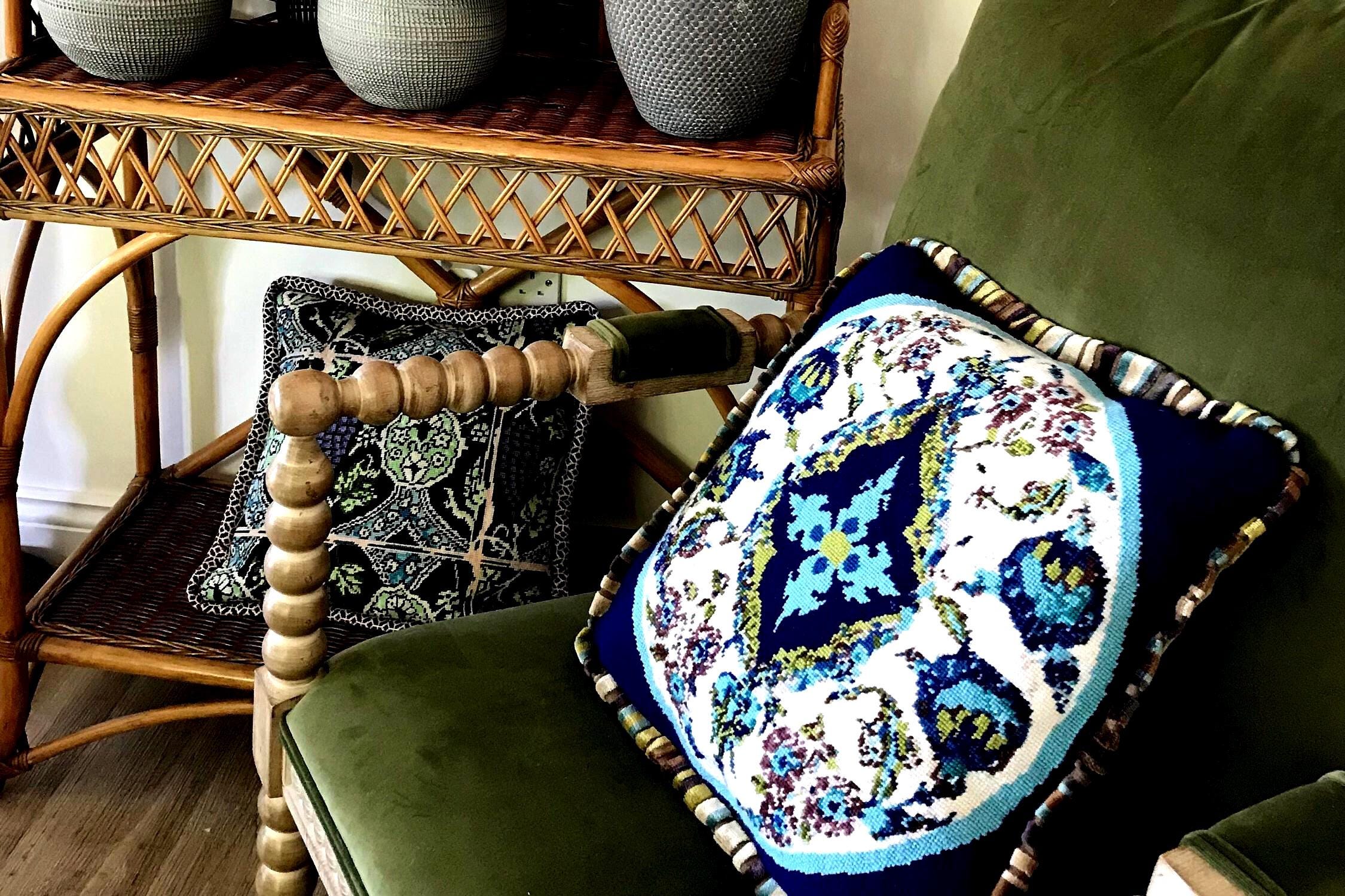 タペストリー　イズニク　IZNIK Iznik Cross Stitch - Etsy