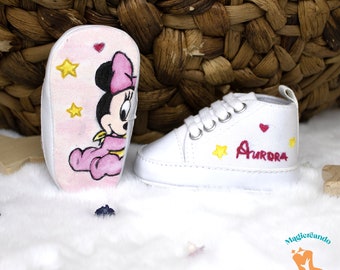 Scarpine neonato/a, bambino/a dipinte a Scarpa sportiva