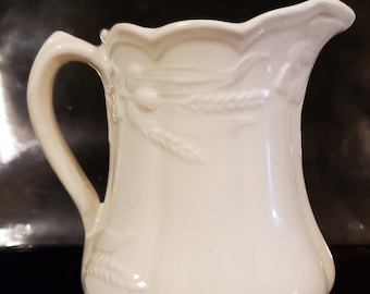 English ironstone Creamer or milk pitcher