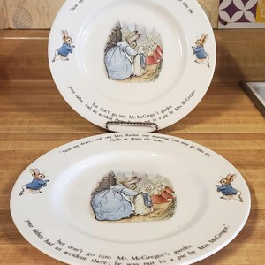 Beatrix Potter cake plates