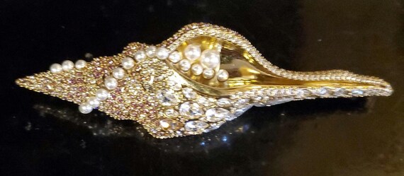 Swarovski seashell statement brooch - image 2