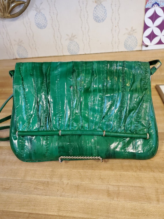 Eel skin purse