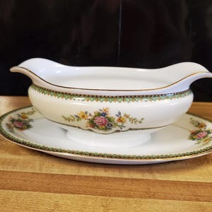 Noritake Amarillo pattern gravy boat