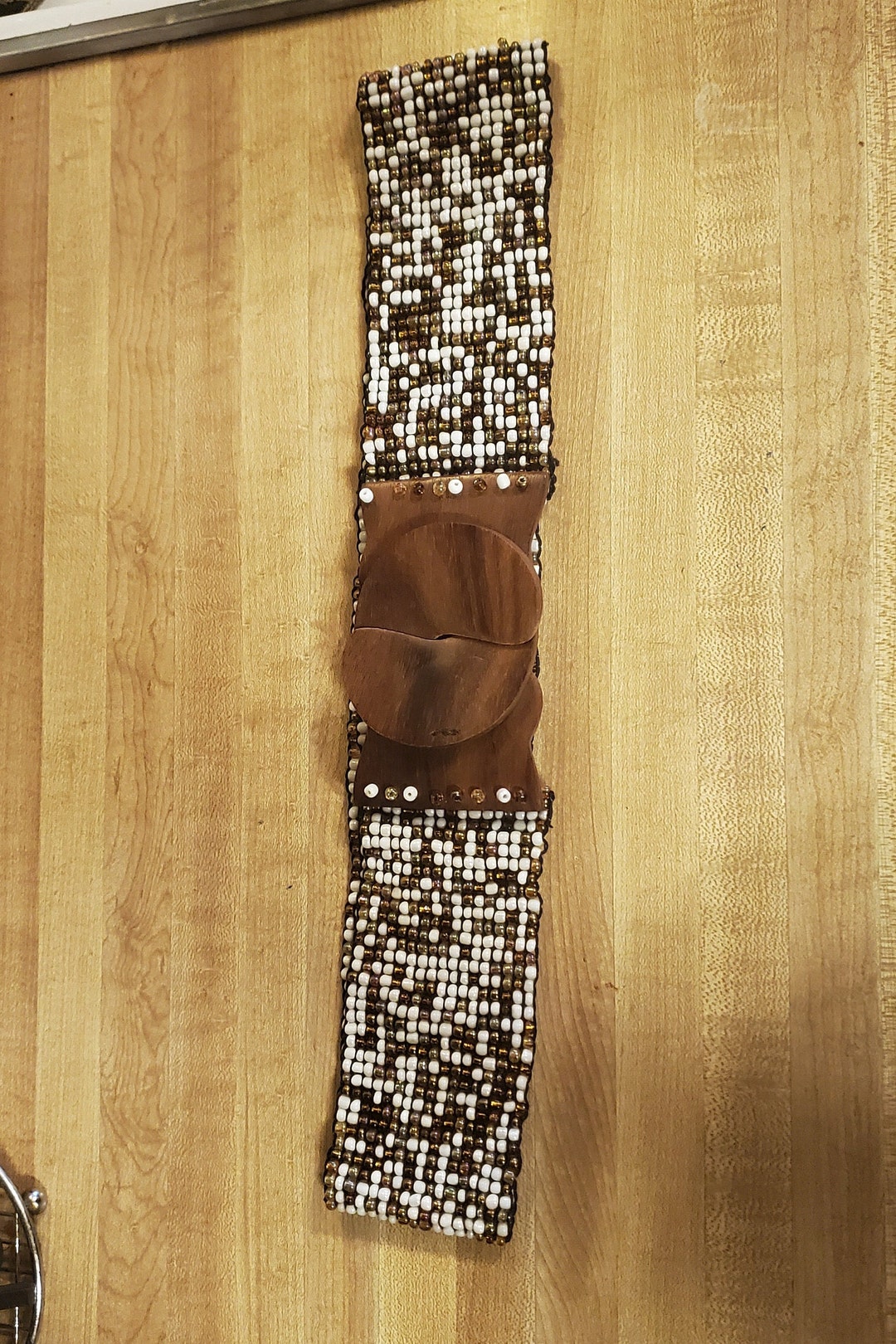 beaded tie belt