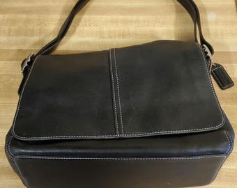 Coach Hampton Black Leather Crossbody Bag - C043-9570 - Etsy