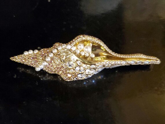 Swarovski seashell statement brooch - image 5