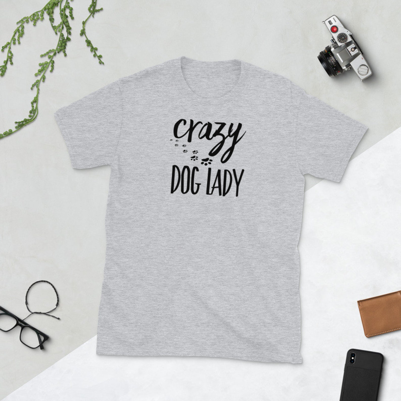 Crazy Dog Lady Tshirt / ShortSleeve Unisex TShirt Etsy