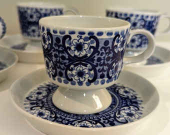 Arabia of Finland Demitasse Cups & Saucers designed by Raija Uosikkinen
