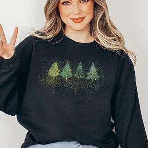 Christmas Sweatshirts, Christmas Sweater, Christmas Crewneck, Christmas Tree Sweatshirt, Holiday Sweaters for Women, Winter Sweatshirt