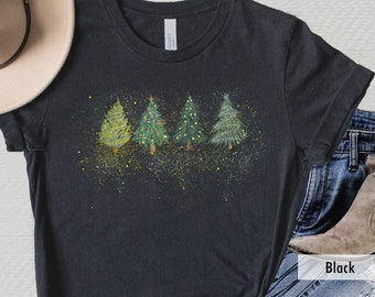Christmas Trees Shirt, Christmas Shirts for Women, Christmas Tee, Christmas TShirt, Shirts For Christmas,Cute Christmas t-shirt,Holiday Tee