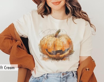 Pumpkin Shirt, Fall Pumpkin Shirt, Pumpkin Patch Shirts, Autumn Harvest Tee, Spooky Season Shirt, Halloween Pumpkin Shirt