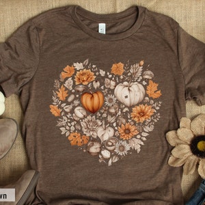 Fall Heart Shirt, Fall Pumpkin Shirt, Pumpkin Spice Tshirt, Family Thanksgiving Shirt, Teacher Fall Shirt, Pumpkin Spice Tee, Autumn Tee