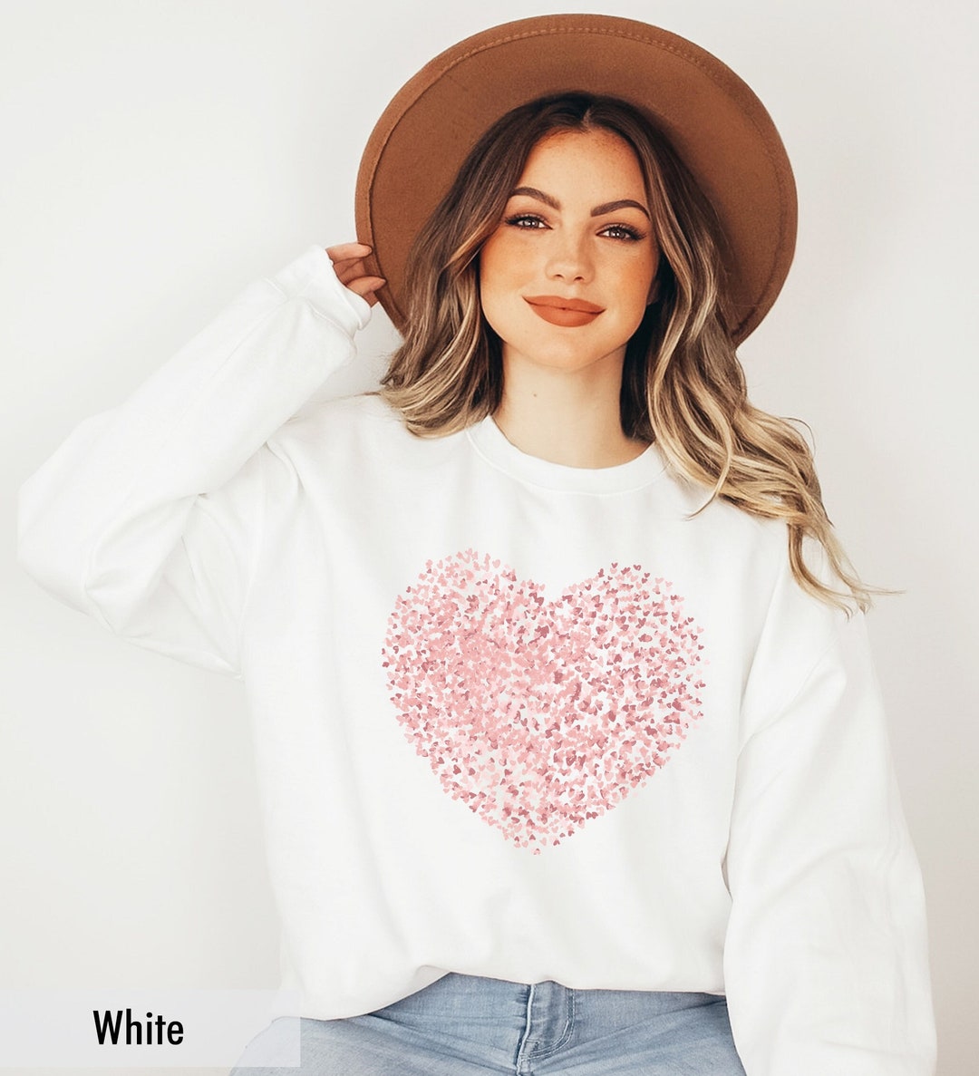 Watercolor Heart Sweatshirt, Valentines Day Sweatshirt, Heart ...