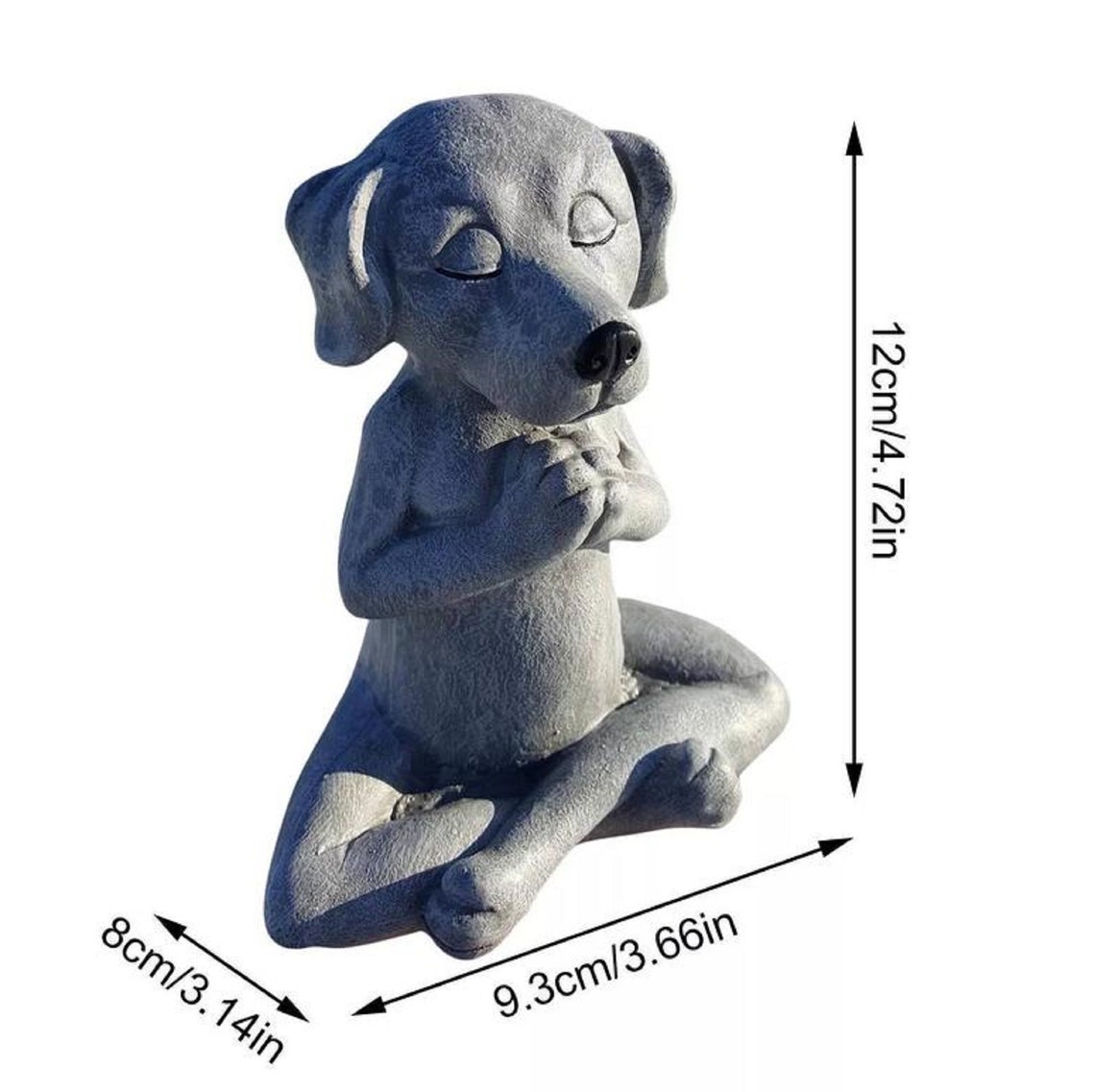 Meditating Dog StatueMeditating Dog Statue for Home Etsy