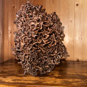 Copper Sculpture “Friendly Face” Anthill Casting