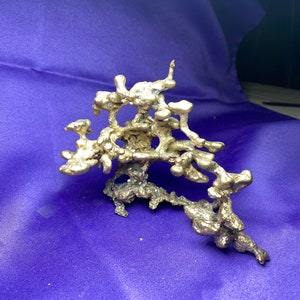 1lb Silver Anthill Casting, “Silver Dude” Sculpture