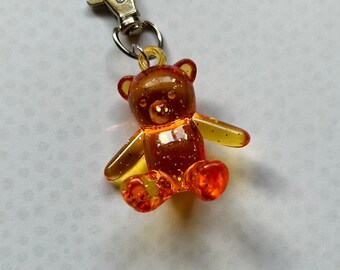 クリアパヴェクリップチャーム Handmade Colorful Gummy Bear Key Chains With Lobster Clasp - Cute