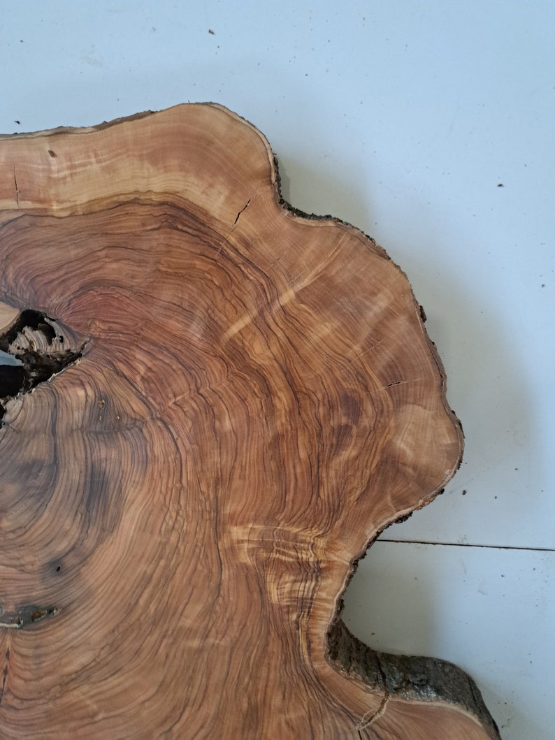 20 Olive Live Edge Slab Live Edge Wood Olive Burl Hole Etsy