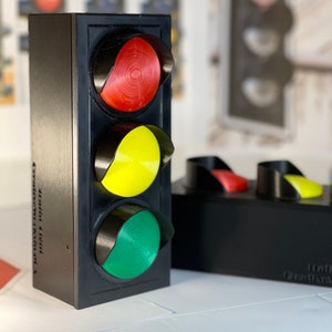 The Traffic Light Sequential Puzzle Box 3D Printed image 1
