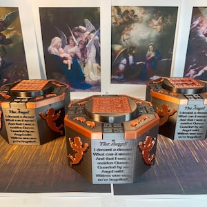 Caixa Quebra-Cabeça do Anjo - Impressa em 3D