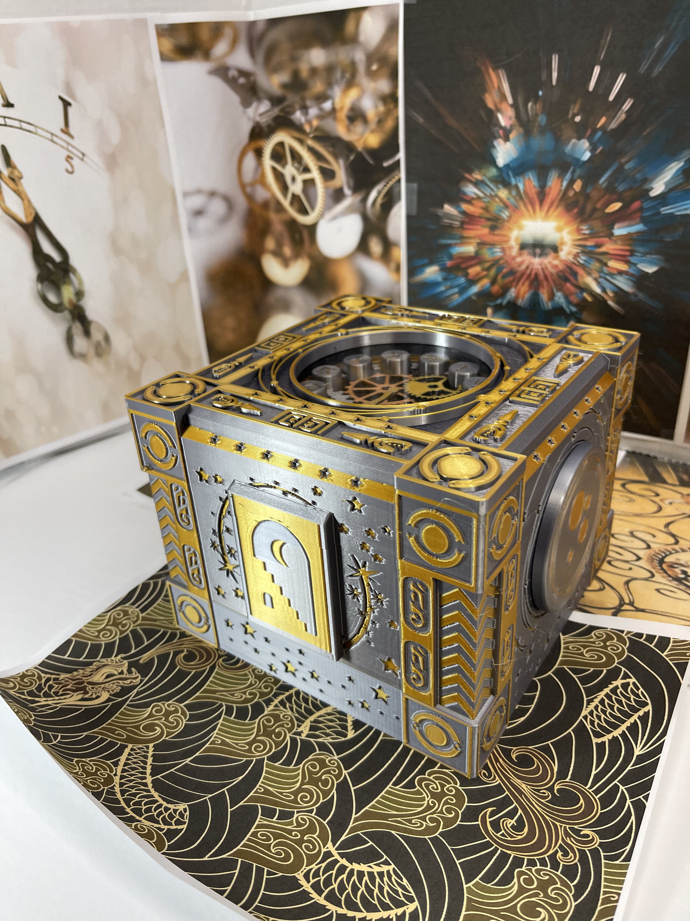 Time Capsule - Dragon Box SD Mechanical Puzzle Box - 3D Printed - Etsy