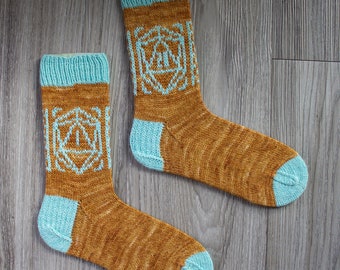 Crit Roll Socks PDF Knitting Pattern