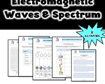 Electromagnetic Waves Worksheets: Physics STEM Resource (Digital Download)