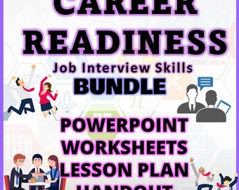 Career Readiness Bundle: Job Interview Skills, Worksheets (Digital Download)