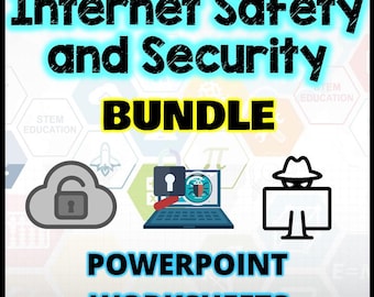 Internet Safety and Security Lesson Bundle, Lesson Printable, Instant Download, Digital Learning Resources