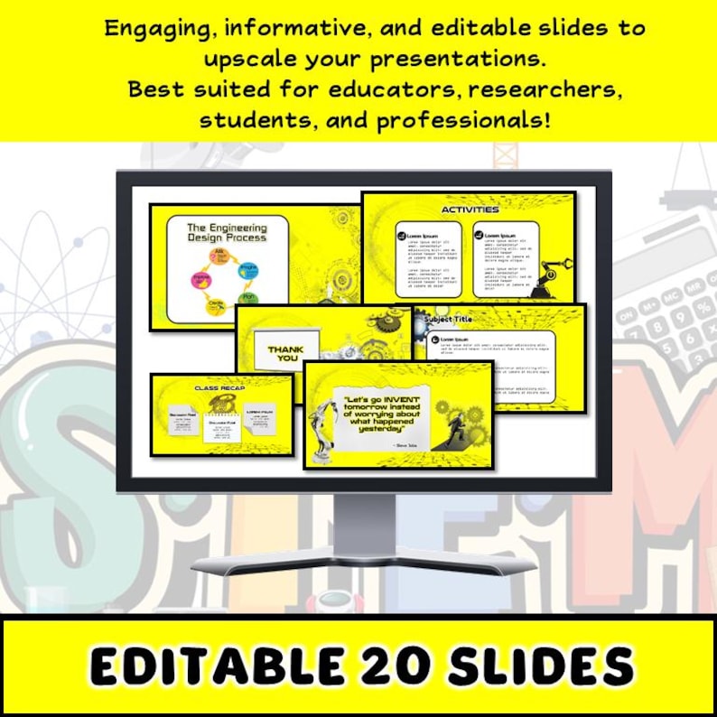 STEM Engineering Powerpoint Template: Editable Classroom Slides ...