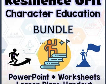 Resilience & Grit Lesson Bundle: SEL Activities for Teens (Digital Download