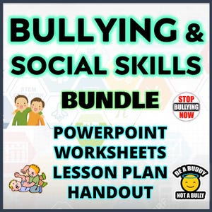 Anti-Bullying Social Skills Lesson Bundle: SEL Activities for Teens (Digital Download))