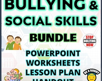Pacchetto di lezioni sulle abilità sociali anti-bullismo: attività SEL per adolescenti (download digitale)