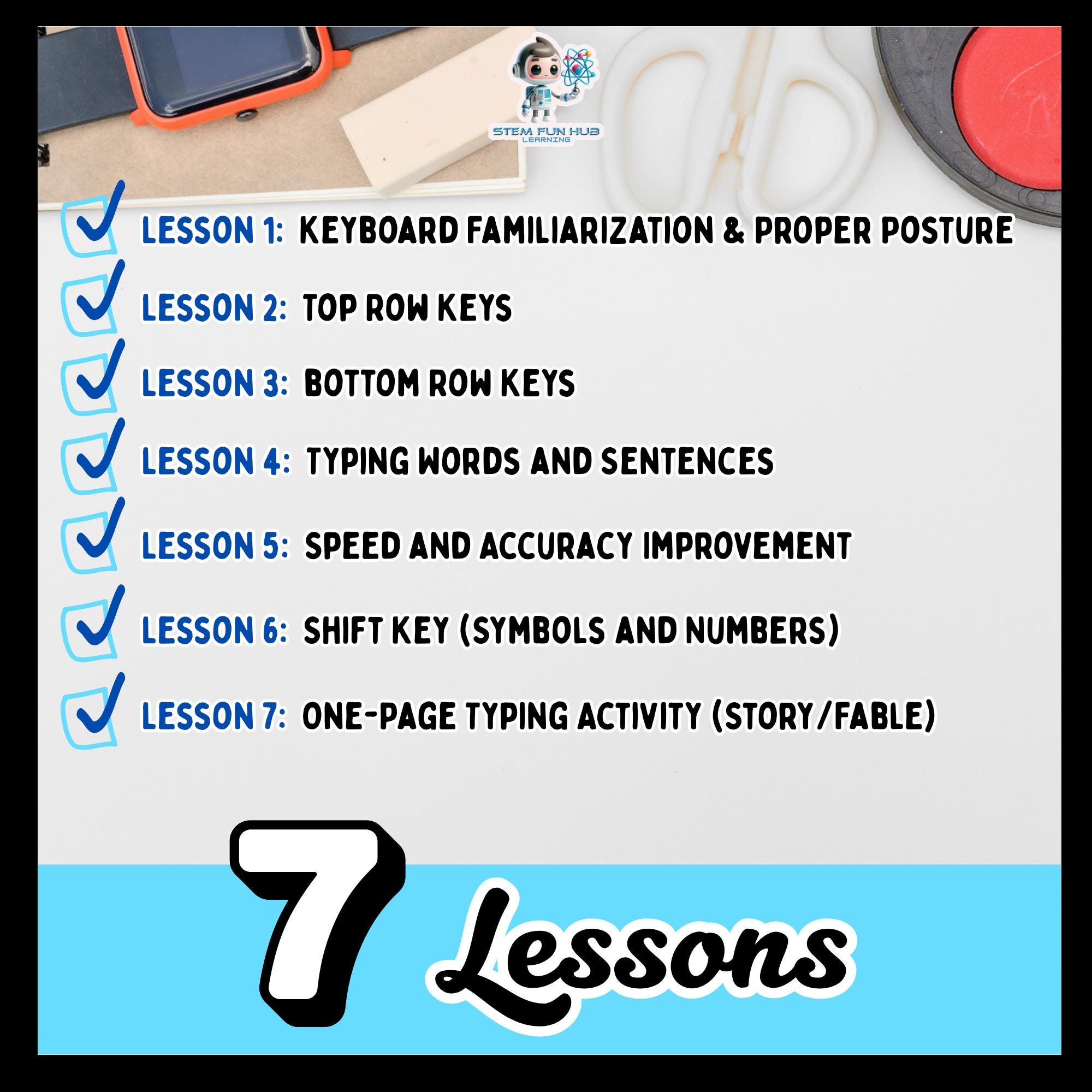 Typing Practice Workbook Learn Keyboarding Skills Activities Digital ...