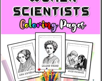 Famous Women STEM Scientists Coloring Pages