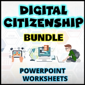 Digital Citizenship Online Safety Lesson Bundle, Printables, Instant Download, Educational Resource, Homeschool Tool