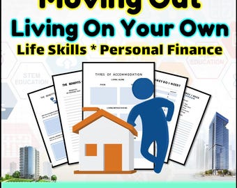Moving Out Life Skills Lesson Bundle: Budgeting, Apartment Hunting (Digital Download