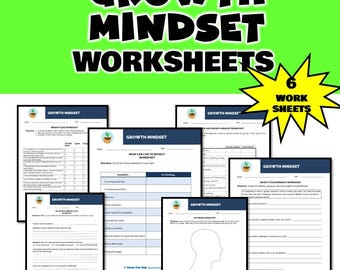 Growth Mindset Worksheets: SEL Activities for Teens (Digital Download)