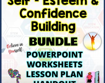 Self-Esteem Lesson Bundle: Teen SEL Activities (Digital Download)