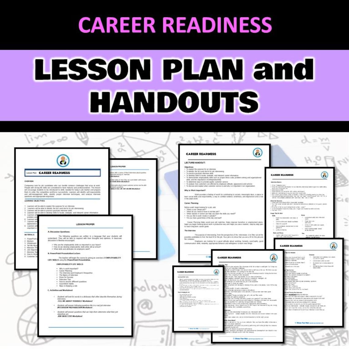 Career Readiness Bundle: Job Interview Skills, Worksheets (digital ...