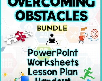 Overcoming Obstacles SEL Lesson Bundle | Growth Mindset Activities for Teens | Resilience and Perseverance Worksheets